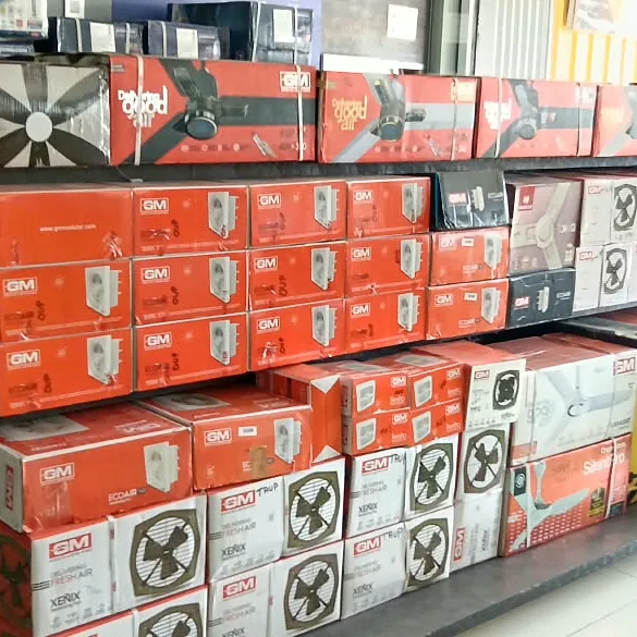 Our Lighting & Fans section at the Yelwala store