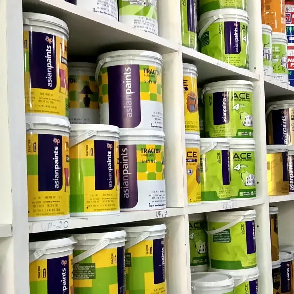 Our Paint & Finishes section at the Yelwala store
