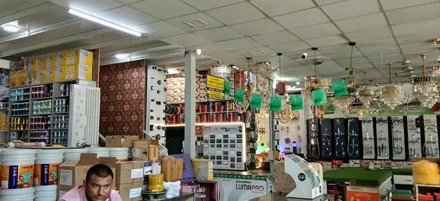 Looking across the main floor