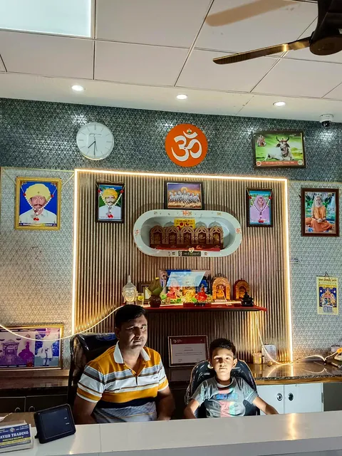 At the front desk